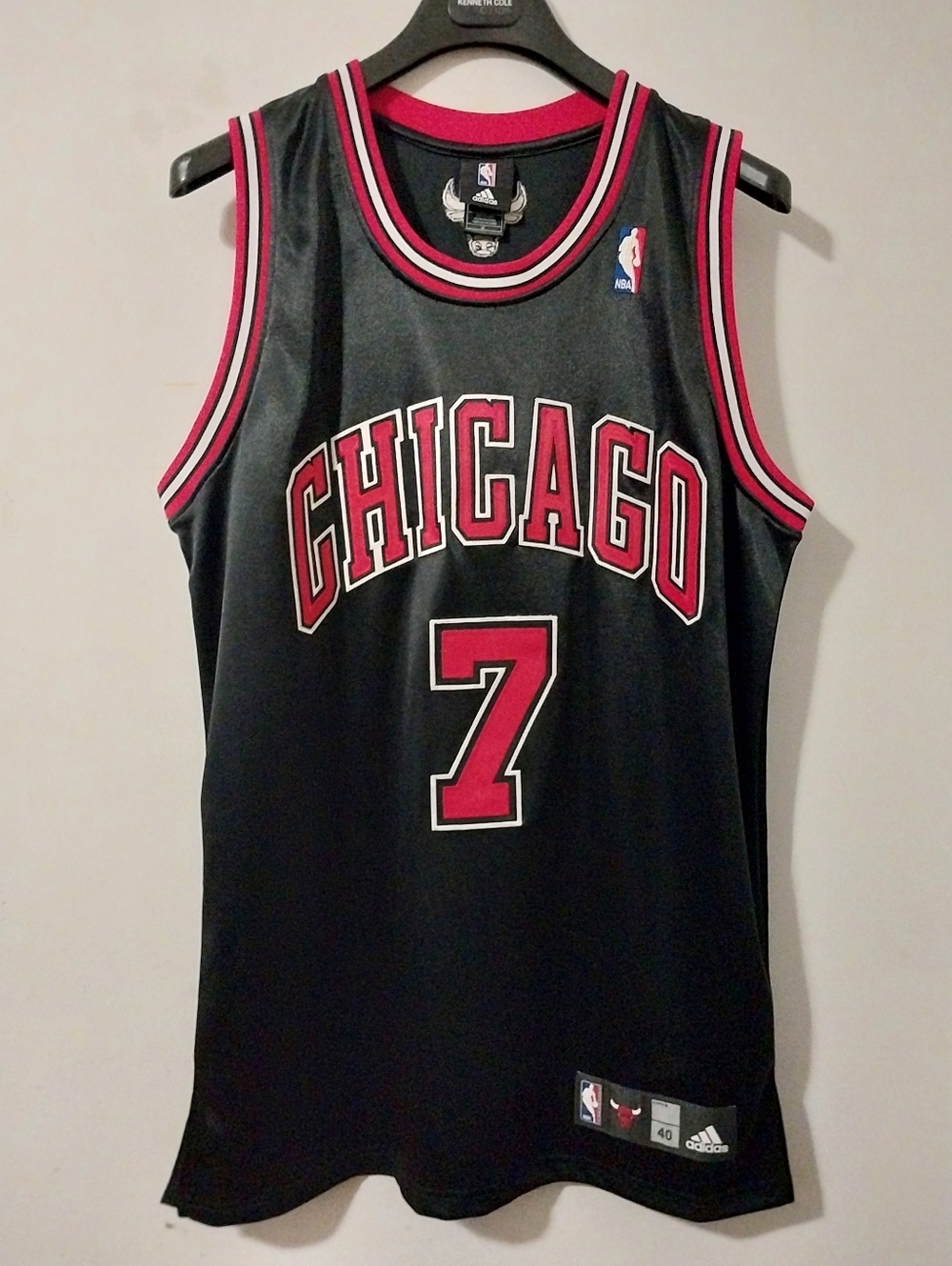 Adidas Authentic Chicago Bulls Ben Gordan 3rd Alt. Jersey Size 40 Bnwots